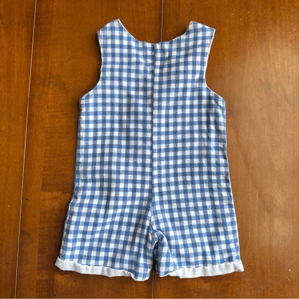 Mud Pie Blue Gingham Lobster Jumper - 12-18m - Picture 4 of 6